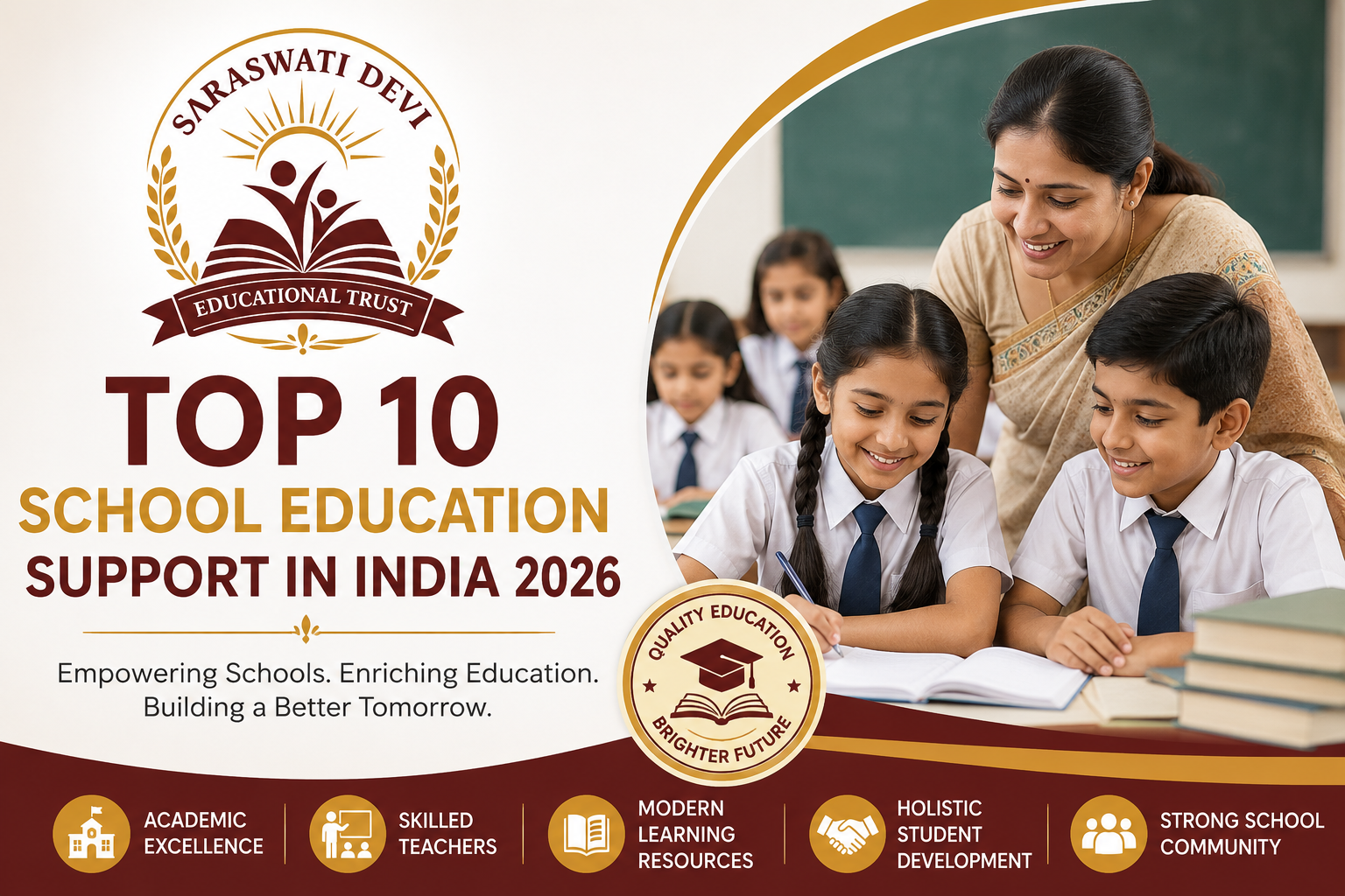 Top 10 School Education Support in India 2026